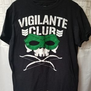 Pro wrestling tees Vigilante Club mens shirt L